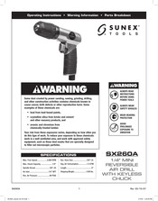 Sunex Tools SX260A Instrucciones De Operación