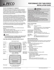 Peco PERFOMANCE PRO T4000 Serie Guia De Instalacion