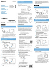 Sony MDR-AS700BT Guia De Inicio Rapido