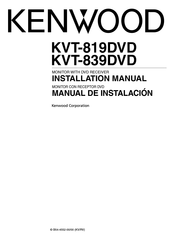 Kenwood KVT-819DVD Manual De Instalación