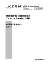 KERN DBS-A02 Manual De Instalación