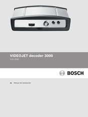 Bosch VIDEOJET decoder 3000 Manual De Instalación