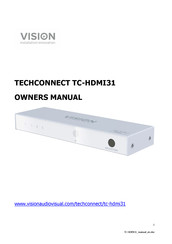 Vision TECHCONNECT TC-HDMI31 Manual Del Propietário