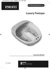 HoMedics Luxury Footspa Manual De Instrucciones