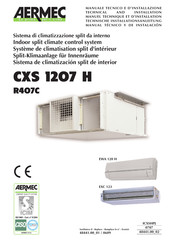 AERMEC EXC 123 Manual Técnico Y De Instalacion