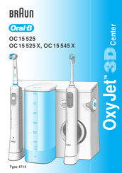 Braun Oral-B OxyJet 3D Center OC 15 525 Manual Del Usuario