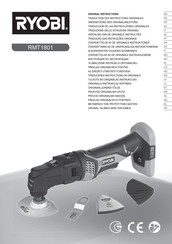 Ryobi RMT1801 Traducción De Las Instrucciones De Operación Originales