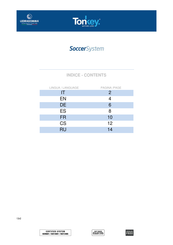 LEDRAGOMMA Tonkey SoccerSystem Guia De Inicio Rapido