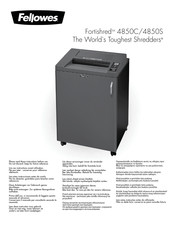 Fellowes Fortishred 4850S Manual De Instrucciones