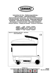 Tennant M34002004 Instrucciones Para El Servicio