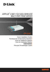 D-Link AIRPLUS DP-G321 Guía De Instalación Rápida