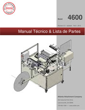 Atlanta Attachment Company 4600 Manual Técnico & Lista De Partes