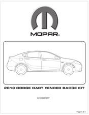 Mopar K6861577 Manual De Instrucciones