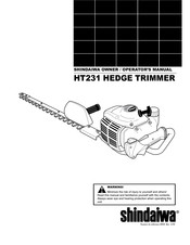 Shindaiwa HT231 Manual Del Propietario - Operador