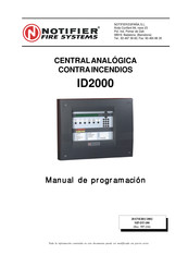 Notifier ID2000 Manual De Programación