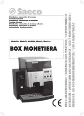 Saeco BOX MONETIERA Entretien / Operation And Maintenance / Uso Y Mantenimiento