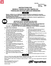 Ingersoll Rand 1100PS4-EU Manual De Instrucciones