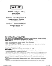 Wahl KM Manual De Operación