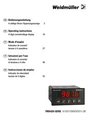 Weidmuller PMX420 Serie Instrucciones De Empleo