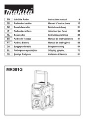 Makita MR001G Manual De Instrucciones