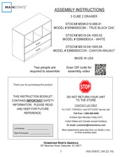 HomeSTAR MAINSTAYS EBM0083CA Instrucciones De Ensamblaje