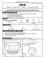 AVS Chrome Hood Shield Instrucciones De Instalación