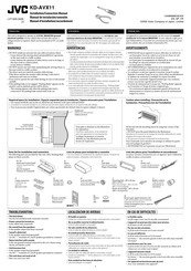 JVC KD-AVX11 Manual De Instalación/Conexion