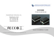 Grandstream GXV3500 Guía De Instalación Rápida