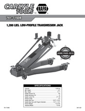 Napa CARLYLE TOOLS 791-7160B Instrucciones De Operación