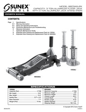 Sunex Tools 6603ASJPK Manual Del Propietário