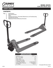 Sunex Tools 6500PJ Manual Del Propietário