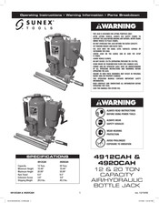 Sunex Tools 4920CAH Instrucciones De Operación