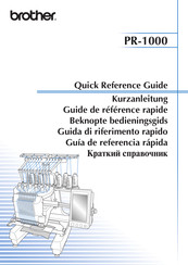 Brother PR-1000 Guía De Referencia Rápida