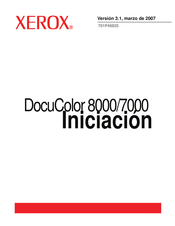 Xerox DocuColor 8000 Guía De Iniciación
