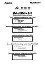 Alesis iMultiMix 9R Manual De Inicio Rápido Para El Usuario