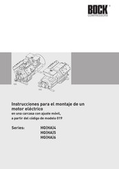 .bock HG 4 Serie Instrucciones Para El Montaje