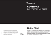 Targus COMPACT LAPTOP CHARGER Comienzo Rápido