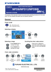 Furuno MFD12 Guía Del Operador