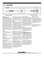 Panamax M5100-PM Guia Del Usuario