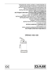 DAB DRENAG 1200 Instrucciones Para La Instalación Y El Mantenimiento