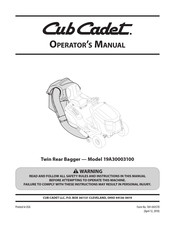 Cub Cadet 19A30028100 Manual Del Operador