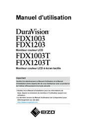 Eizo DuraVision FDX1203 Manual Del Usuario