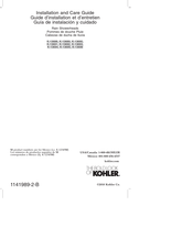 Kohler K-13692 Guía De Instalación Y Cuidado