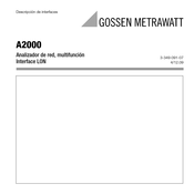Gossen MetraWatt A2000 Manual De Instrucciones