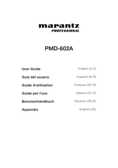 Marantz professional PMD-602A Guia Del Usuario