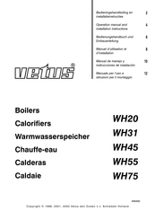 Vetus WH45 Manual De Manejo Y Instrucciones De Instalación