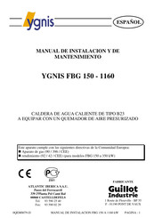 Ygnis FBG 405 Manual De Instalación Y De Mantenimiento