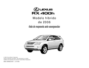 Lexus RX 400h 2006 Guia De Respuesta Ante Emergencias