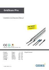 Cedes GridScan/Pro Manual De Instalación Y Operación