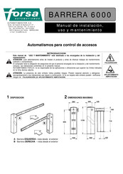 forsa BARRERA 6000 Manual De Instalación, Uso Y Mantenimiento